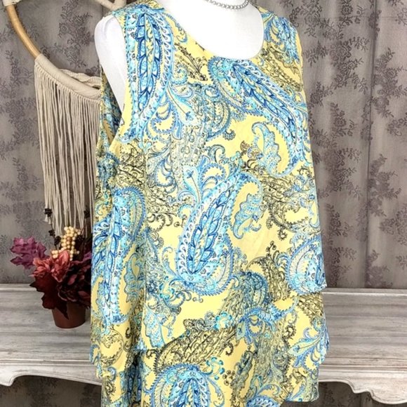 New Directions layered sleeveless tank top - Picture 8 of 12